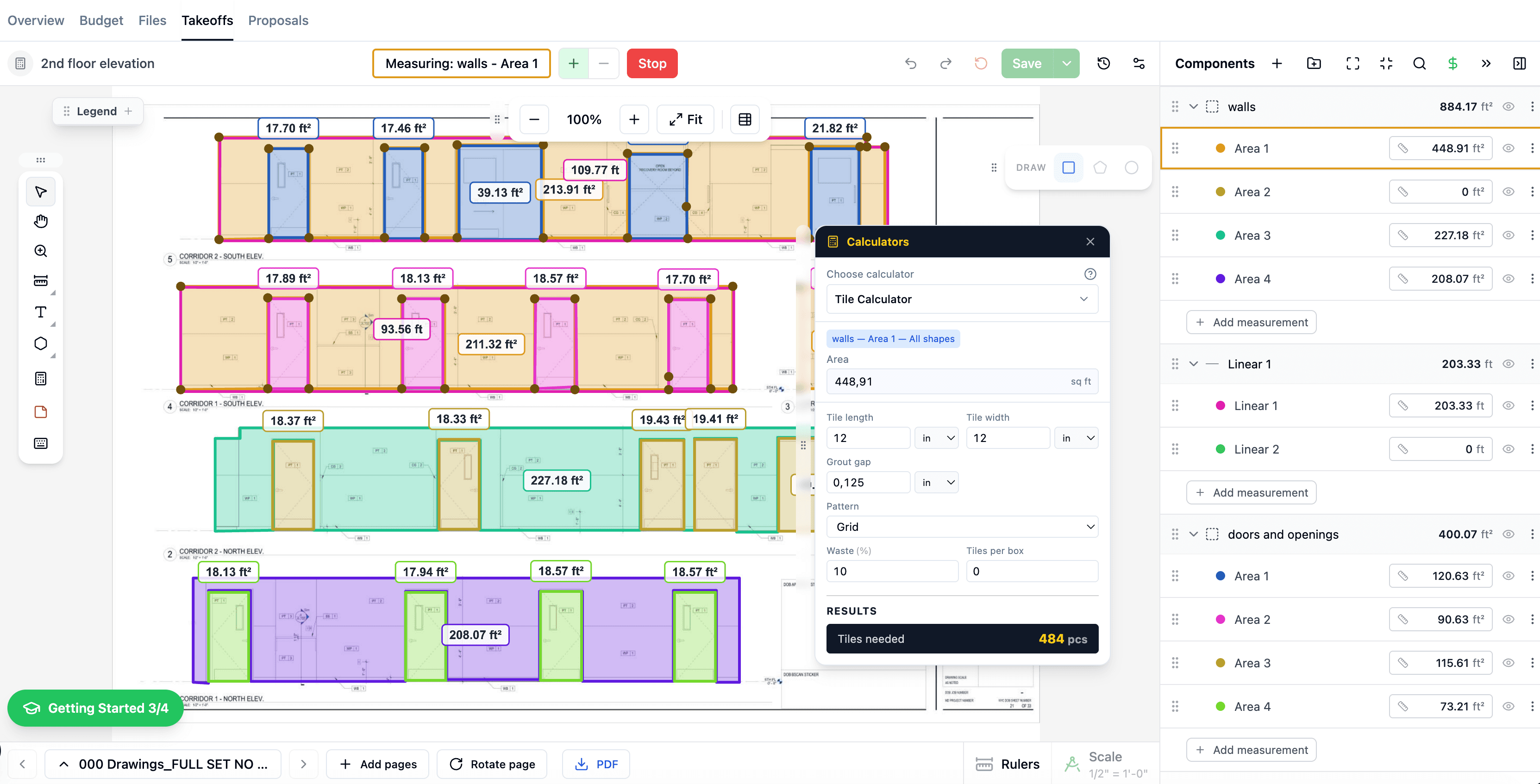 The Blocks calculator on desktop